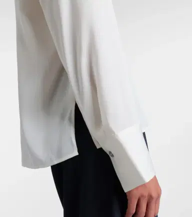 Vince Silk-blend blouse | Thumbnail 3 Vince Silk-blend blouse | Thumbnail 3