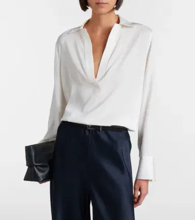 Vince Silk-blend blouse | Thumbnail 5 Vince Silk-blend blouse | Thumbnail 5