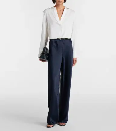 Vince Silk-blend blouse | Thumbnail 7 Vince Silk-blend blouse | Thumbnail 7