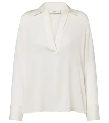 Vince Silk-blend blouse | Thumbnail 1 Vince Silk-blend blouse | Thumbnail 1