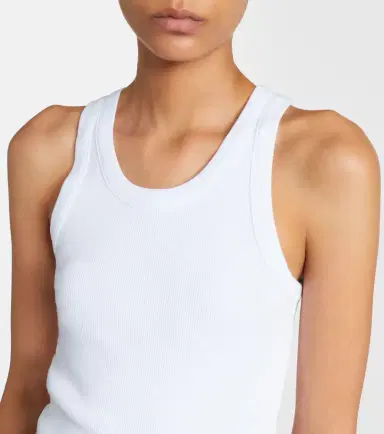 Vince Ribbed-knit jersey tank top | Thumbnail 4 Vince Ribbed-knit jersey tank top | Thumbnail 4