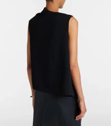 Vince Draped asymmetric crêpe top | Thumbnail 2 Vince Draped asymmetric crêpe top | Thumbnail 2