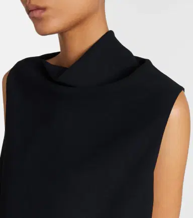 Vince Draped asymmetric crêpe top | Thumbnail 4 Vince Draped asymmetric crêpe top | Thumbnail 4