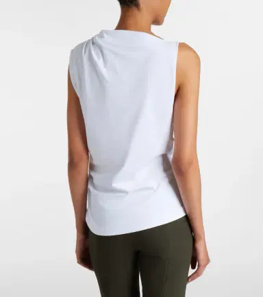 Vince Draped cotton jersey top | Thumbnail 3 Vince Draped cotton jersey top | Thumbnail 3