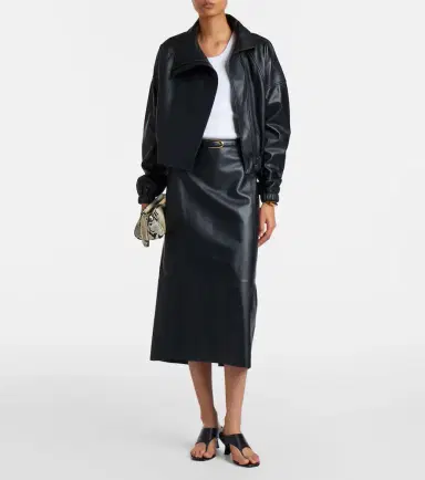 Vince Leather pencil skirt | Thumbnail 2 Vince Leather pencil skirt | Thumbnail 2