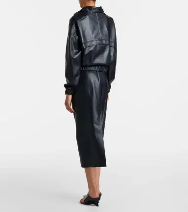 Vince Leather pencil skirt | Thumbnail 5 Vince Leather pencil skirt | Thumbnail 5