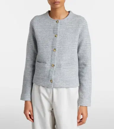 Vince Checked wool and cashmere cardigan | Thumbnail 5 Vince Checked wool and cashmere cardigan | Thumbnail 5