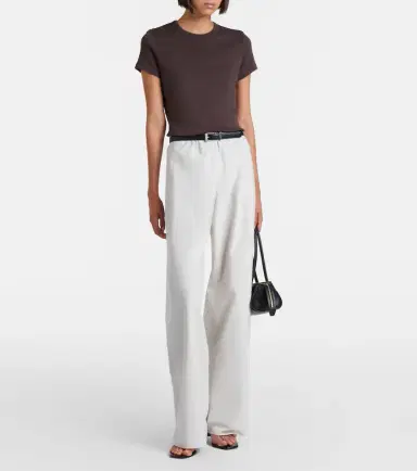 Vince Colette cotton twill wide-leg pants | Thumbnail 3 Vince Colette cotton twill wide-leg pants | Thumbnail 3