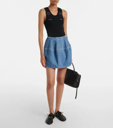 Loewe Ribbed-knit cotton-blend tank top | Thumbnail 2 Loewe Ribbed-knit cotton-blend tank top | Thumbnail 2