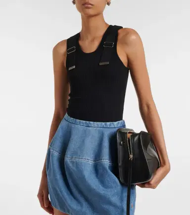 Loewe Ribbed-knit cotton-blend tank top | Thumbnail 3 Loewe Ribbed-knit cotton-blend tank top | Thumbnail 3