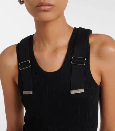 Loewe Ribbed-knit cotton-blend tank top | Thumbnail 4 Loewe Ribbed-knit cotton-blend tank top | Thumbnail 4