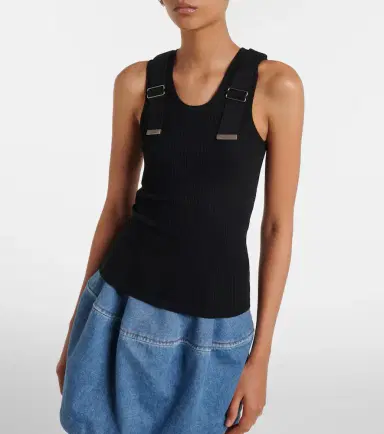 Loewe Ribbed-knit cotton-blend tank top | Thumbnail 5 Loewe Ribbed-knit cotton-blend tank top | Thumbnail 5