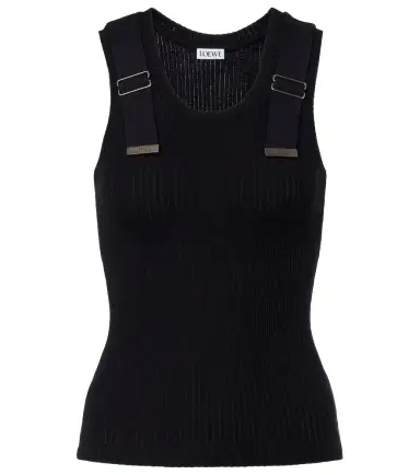 Loewe Ribbed-knit cotton-blend tank top | Thumbnail 1 Loewe Ribbed-knit cotton-blend tank top | Thumbnail 1
