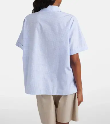 Miu Miu Gingham cotton bowling shirt | Thumbnail 2 Miu Miu Gingham cotton bowling shirt | Thumbnail 2