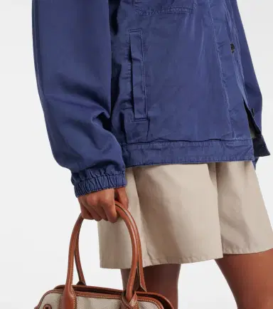 Miu Miu Cotton twill blouson jacket | Thumbnail 4 Miu Miu Cotton twill blouson jacket | Thumbnail 4