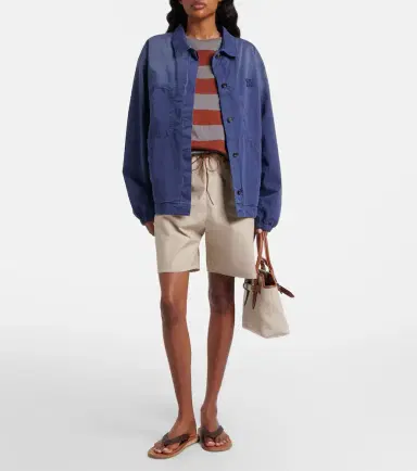 Miu Miu Cotton twill blouson jacket | Thumbnail 6 Miu Miu Cotton twill blouson jacket | Thumbnail 6