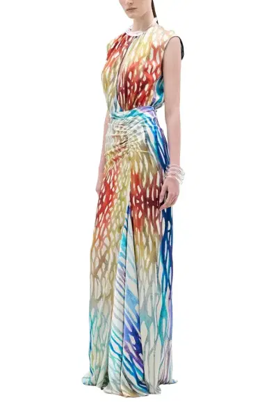 Silvia Tcherassi Samaira Dress - Coral Symphony | Thumbnail 1 Silvia Tcherassi Samaira Dress - Coral Symphony | Thumbnail 1