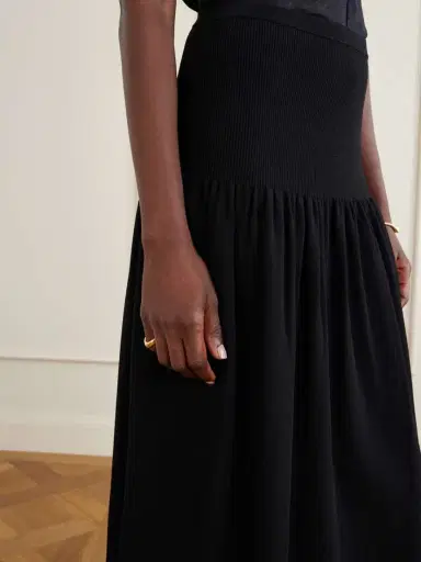 Ulla Johnson Leona Crochet-trimmed Ribbed Midi Skirt | Thumbnail 5 Ulla Johnson Leona Crochet-trimmed Ribbed Midi Skirt | Thumbnail 5