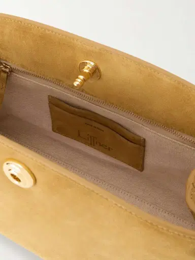 Liffner Pushlock Suede Clutch | Thumbnail 6 Liffner Pushlock Suede Clutch | Thumbnail 6