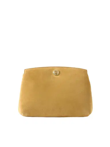 Liffner Pushlock Suede Clutch | Thumbnail 1 Liffner Pushlock Suede Clutch | Thumbnail 1