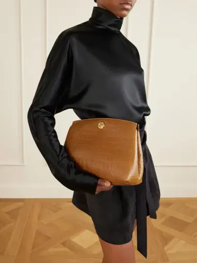 Liffner Pushlock Croc-effect Leather Clutch | Thumbnail 2 Liffner Pushlock Croc-effect Leather Clutch | Thumbnail 2