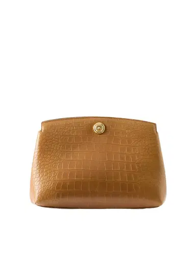 Liffner Pushlock Croc-effect Leather Clutch | Thumbnail 1 Liffner Pushlock Croc-effect Leather Clutch | Thumbnail 1