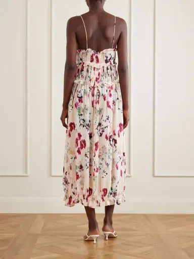 Ulla Johnson Clove Floral-print Ruched Silk Maxi Dress | Thumbnail 3 Ulla Johnson Clove Floral-print Ruched Silk Maxi Dress | Thumbnail 3
