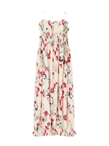Ulla Johnson Clove Floral-print Ruched Silk Maxi Dress | Thumbnail 1 Ulla Johnson Clove Floral-print Ruched Silk Maxi Dress | Thumbnail 1