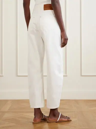 Farm Rio Richelieu Broderie Anglaise-trimmed Mid-rise Straight-leg Jeans | Thumbnail 4 Farm Rio Richelieu Broderie Anglaise-trimmed Mid-rise Straight-leg Jeans | Thumbnail 4