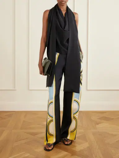 La DoubleJ Club Printed Silk-twill Wide-leg Pants | Thumbnail 2 La DoubleJ Club Printed Silk-twill Wide-leg Pants | Thumbnail 2