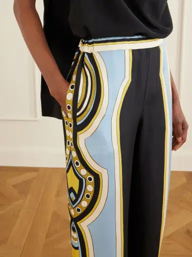 La DoubleJ Club Printed Silk-twill Wide-leg Pants | Thumbnail 5 La DoubleJ Club Printed Silk-twill Wide-leg Pants | Thumbnail 5