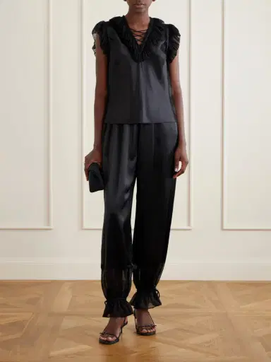 Ulla Johnson Ilyana Ruffled Silk Blouse | Thumbnail 2 Ulla Johnson Ilyana Ruffled Silk Blouse | Thumbnail 2