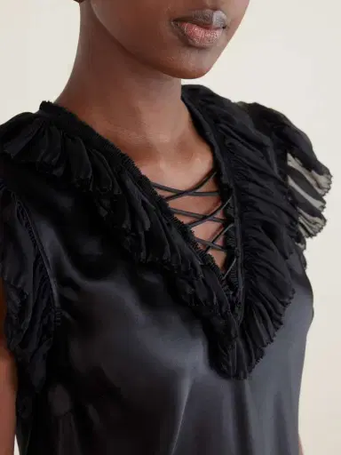 Ulla Johnson Ilyana Ruffled Silk Blouse | Thumbnail 5 Ulla Johnson Ilyana Ruffled Silk Blouse | Thumbnail 5