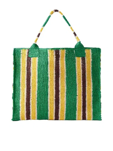 Loeffler Randall Sol Striped Woven Raffia Tote Bag | Thumbnail 1 Loeffler Randall Sol Striped Woven Raffia Tote Bag | Thumbnail 1