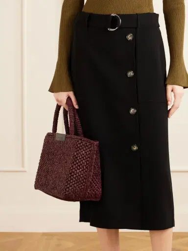 Proenza Schouler East West Chelsea Leather-trimmed Raffia Tote | Thumbnail 2 Proenza Schouler East West Chelsea Leather-trimmed Raffia Tote | Thumbnail 2
