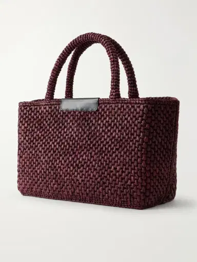 Proenza Schouler East West Chelsea Leather-trimmed Raffia Tote | Thumbnail 4 Proenza Schouler East West Chelsea Leather-trimmed Raffia Tote | Thumbnail 4