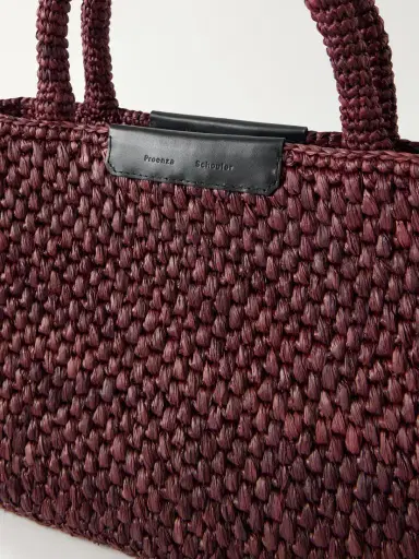 Proenza Schouler East West Chelsea Leather-trimmed Raffia Tote | Thumbnail 5 Proenza Schouler East West Chelsea Leather-trimmed Raffia Tote | Thumbnail 5