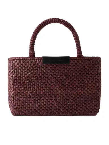 Proenza Schouler East West Chelsea Leather-trimmed Raffia Tote | Thumbnail 1 Proenza Schouler East West Chelsea Leather-trimmed Raffia Tote | Thumbnail 1