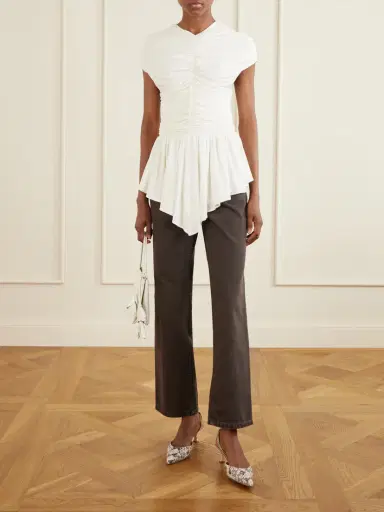 Magda Butrym Mid-rise Straight-leg Jeans | Thumbnail 2 Magda Butrym Mid-rise Straight-leg Jeans | Thumbnail 2