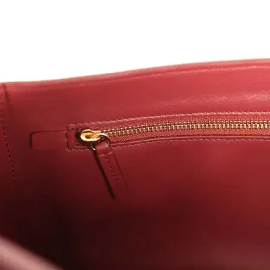 Chanel Chanel Maxi "Souplissimo" Small Flap Bag Burgundy Grained Calfskin Gold Hardware | Thumbnail 11 Chanel Chanel Maxi "Souplissimo" Small Flap Bag Burgundy Grained Calfskin Gold Hardware | Thumbnail 11