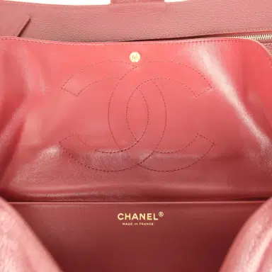 Chanel Chanel Maxi "Souplissimo" Small Flap Bag Burgundy Grained Calfskin Gold Hardware | Thumbnail 12 Chanel Chanel Maxi "Souplissimo" Small Flap Bag Burgundy Grained Calfskin Gold Hardware | Thumbnail 12
