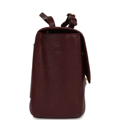 Chanel Chanel Maxi "Souplissimo" Small Flap Bag Burgundy Grained Calfskin Gold Hardware | Thumbnail 3 Chanel Chanel Maxi "Souplissimo" Small Flap Bag Burgundy Grained Calfskin Gold Hardware | Thumbnail 3
