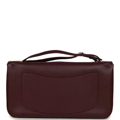 Chanel Chanel Maxi "Souplissimo" Small Flap Bag Burgundy Grained Calfskin Gold Hardware | Thumbnail 4 Chanel Chanel Maxi "Souplissimo" Small Flap Bag Burgundy Grained Calfskin Gold Hardware | Thumbnail 4