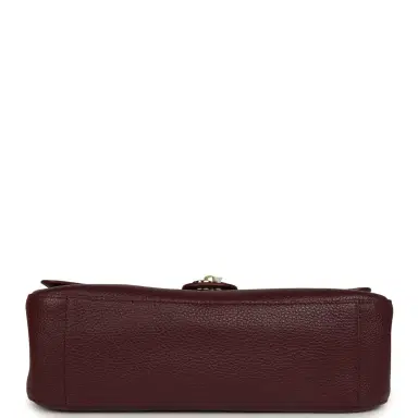 Chanel Chanel Maxi "Souplissimo" Small Flap Bag Burgundy Grained Calfskin Gold Hardware | Thumbnail 8 Chanel Chanel Maxi "Souplissimo" Small Flap Bag Burgundy Grained Calfskin Gold Hardware | Thumbnail 8