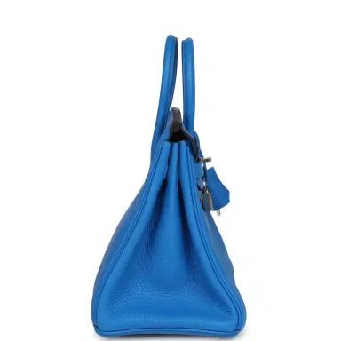 HERMÈS Hermes Birkin 25 Bleu Hydra Togo Palladium Hardware | Thumbnail 3 HERMÈS Hermes Birkin 25 Bleu Hydra Togo Palladium Hardware | Thumbnail 3