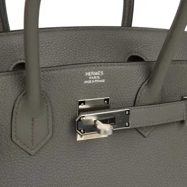 HERMÈS Hermes Birkin 30 Etain Togo Palladium Hardware | Thumbnail 7 HERMÈS Hermes Birkin 30 Etain Togo Palladium Hardware | Thumbnail 7