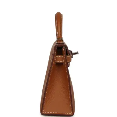 HERMÈS Hermes Kelly Sellier 20 Gold Epsom Palladium Hardware | Thumbnail 3 HERMÈS Hermes Kelly Sellier 20 Gold Epsom Palladium Hardware | Thumbnail 3