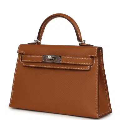 HERMÈS Hermes Kelly Sellier 20 Gold Epsom Palladium Hardware | Thumbnail 5 HERMÈS Hermes Kelly Sellier 20 Gold Epsom Palladium Hardware | Thumbnail 5