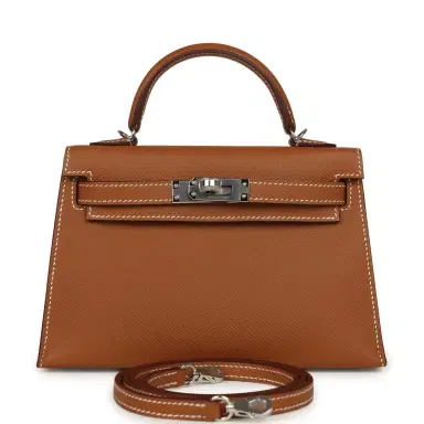 HERMÈS Hermes Kelly Sellier 20 Gold Epsom Palladium Hardware | Thumbnail 1 HERMÈS Hermes Kelly Sellier 20 Gold Epsom Palladium Hardware | Thumbnail 1