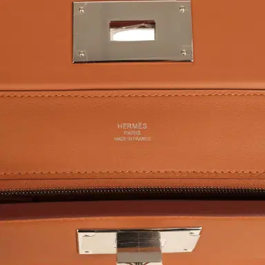 HERMÈS Hermes Mini 24/24 Bag Gold Evercolor and Swift Palladium Hardware | Thumbnail 7 HERMÈS Hermes Mini 24/24 Bag Gold Evercolor and Swift Palladium Hardware | Thumbnail 7